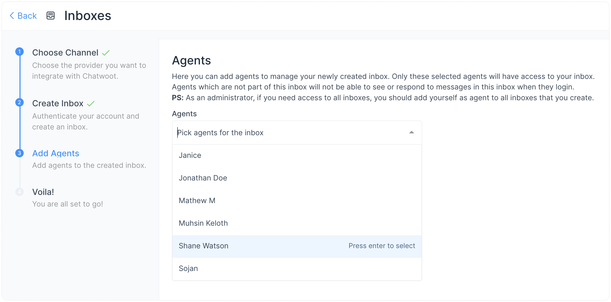 Adding Agents